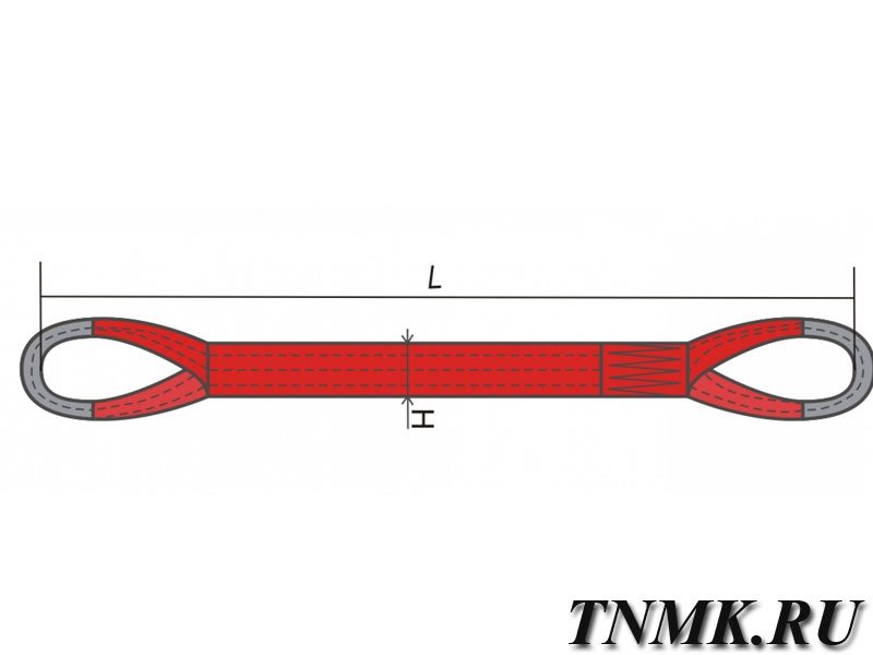 Строп текстильный петлевой СТП 16 L=2м