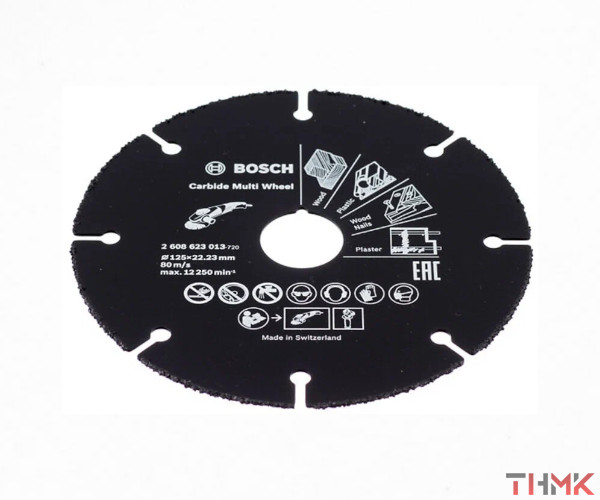 Диск отрезной твердосплавный 115х1х22,23 мм Multi Wheel Bosch, 2608623012